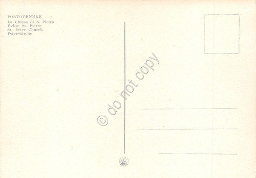 Cartolina Portovenere Chiesa di S. Pietro (La Spezia)