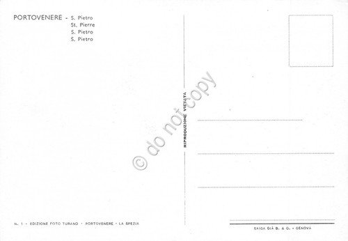 Cartolina Portovenere Chiesa di S. Pietro scoglio (La Spezia) | Immagine Gallery 2