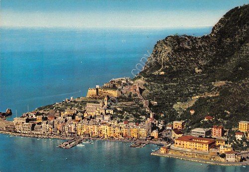 Cartolina Portovenere panorama aereo anni '70