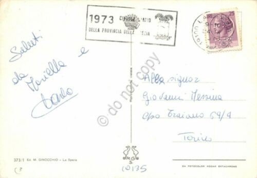 Cartolina Portovenere vedute varie PIN UP timbro targhetta comune La …