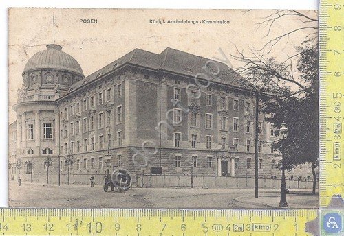 Cartolina Posen - Konigl.Ansiedelungs Kommission - Vg Germania Congo -1909