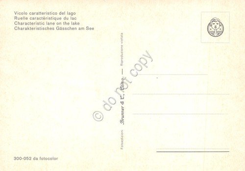 Cartolina Positano Piazza Fornillo 1964