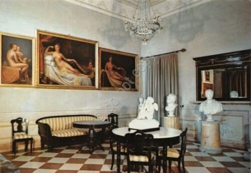 Cartolina Possagno Casa Canova Sala dei quadri (Treviso) | Immagine principale