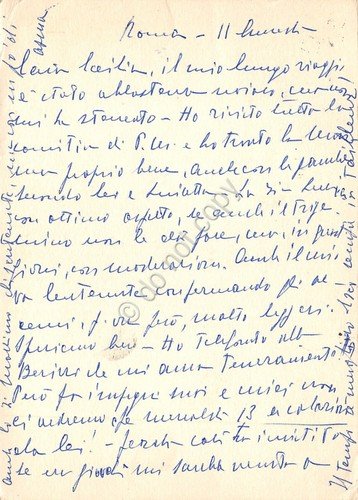 Cartolina postale timbro Incontri con il libro 1957