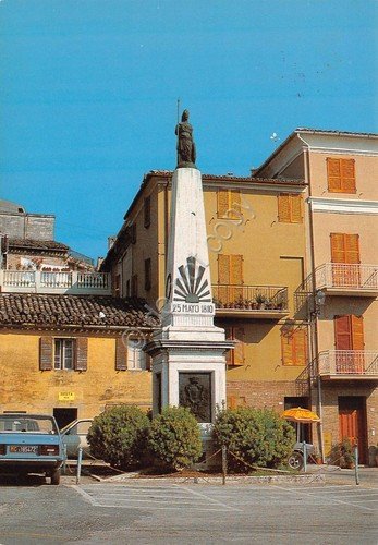 Cartolina Potenza Picena Macerata Piramide de Mayo
