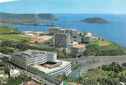 Cartolina Pozzuoli Accademia Aeronautica francobolli 6 valori 1973