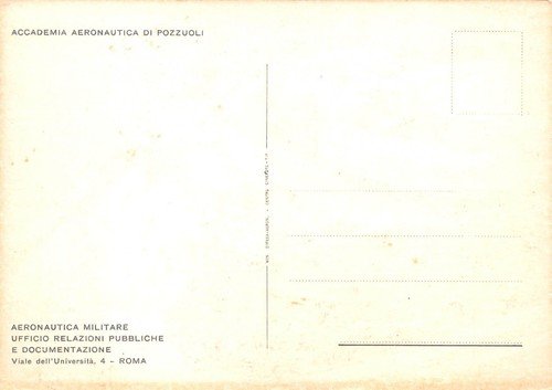 Cartolina Pozzuoli accademia Aeronautica panorama dall'alto