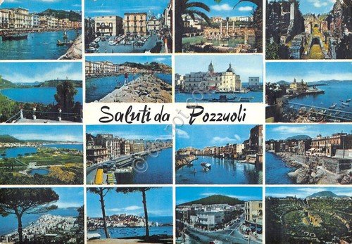 Cartolina Pozzuoli vedute varie paese anni '70 | Immagine principale