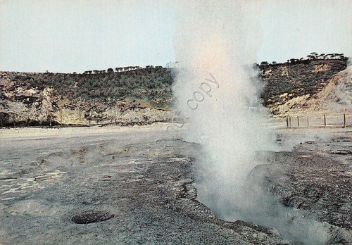 Cartolina Pozzuoli Vulcano Solfatara Nuova bocca del cratere 1972