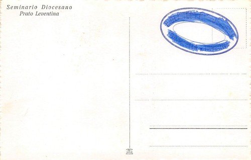 Cartolina Prato Leventina Seminario Diocesano fotocartolina