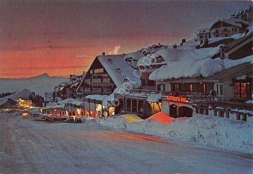 Cartolina Pratonevoso Frabosa Sottana Ristorante Bar neve 1980