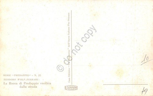 Cartolina Predappio La Rocca serie Predappio n.10 illustrata | Immagine Gallery 2