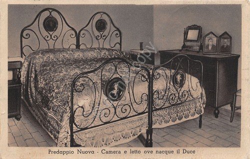Cartolina Predappio Nuova Camera da letto ove nacque Mussolini Timbro … | Immagine principale