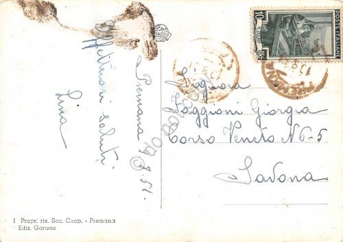 Cartolina Premana Alta Valsassina Ragazze in costume 1951 | Immagine Gallery 2