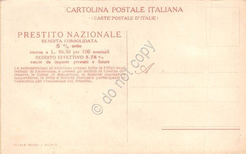 Cartolina Prestito Nazionale Fuori i barbari ! Per la Vittoria … | Immagine Gallery 2