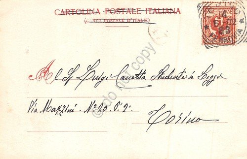 Cartolina Principe Amedeo di Savoia Monumento 1902