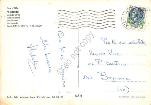 Cartolina Procchio Isola D'Elba Veduta aerea anni '70 | Immagine Gallery 2