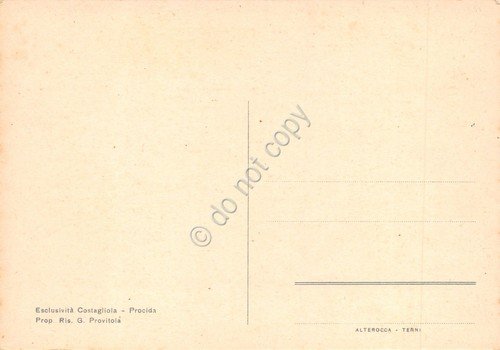 Cartolina Procida mappa illustrata dell'isola Aterocca Terni | Immagine Gallery 2