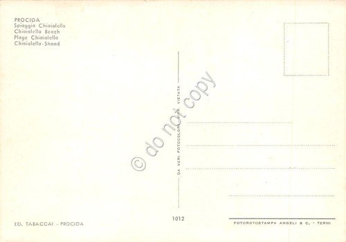 Cartolina Procida Spiaggia Chiaiolella animata anni '80 | Immagine Gallery 2