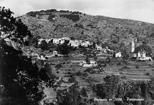 Cartolina Propata panorama 1953 | Immagine principale