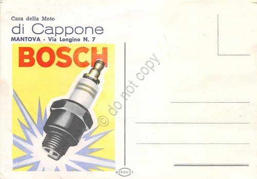 Cartolina Pubblicitaria - Bosch - Valvole - Casa della Moto …