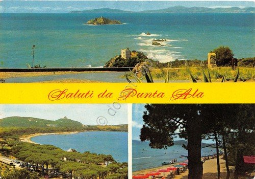 Cartolina Punta Ala 3 vedute (Grosseto)