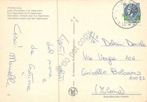 Cartolina Punta Ala Isole Porcellini Sparviero (Grosseto) | Immagine Gallery 2