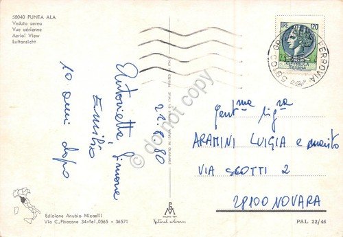 Cartolina Punta Ala Panorama aereo 1980 | Immagine Gallery 2