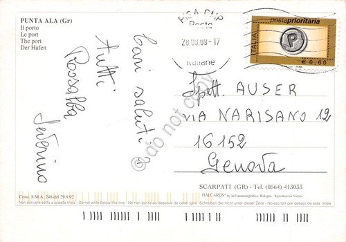 Cartolina Punta Ala panorama aereo porto grafica 2009 | Immagine Gallery 2