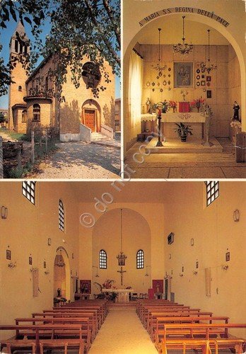 Cartolina Punta Marina Chiesa San Massimiliano 3 vedute (Ravenna) | Immagine principale