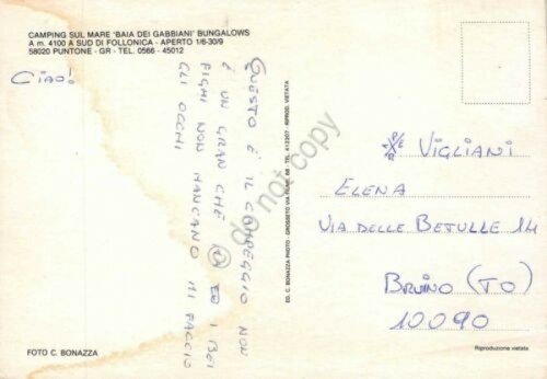 Cartolina Puntone Camping Baia dei Gabbiani