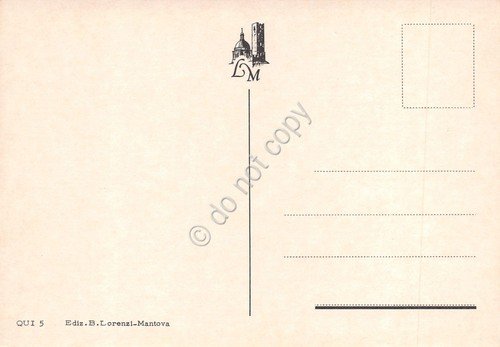 Cartolina Quistello vedute paese anche notturno