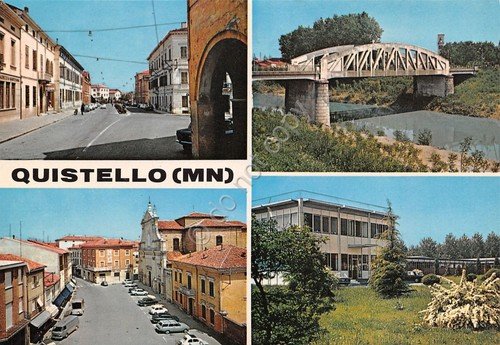 Cartolina Quistello vedute varie (Mantova) | Immagine principale
