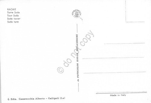 Cartolina Racale Torre Suda