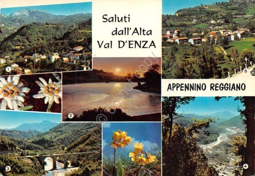 Cartolina Ramiseto Vetto Fiume Enza Lago Ventasso 1971 (Reggio Emilia) | Immagine principale