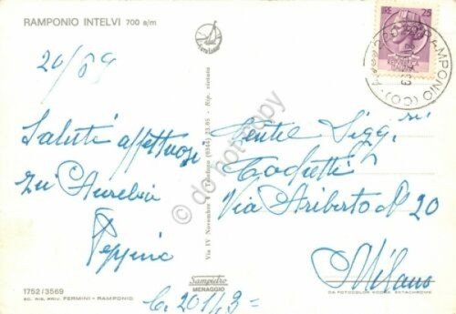 Cartolina Ramponio vedute 1969 (Como) | Immagine Gallery 2