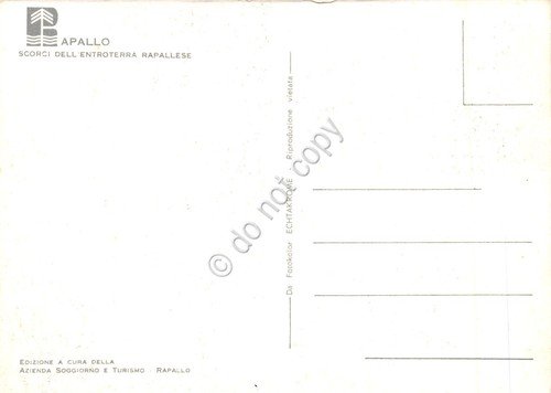 Cartolina Rapallo Entroterra animata vedute varie