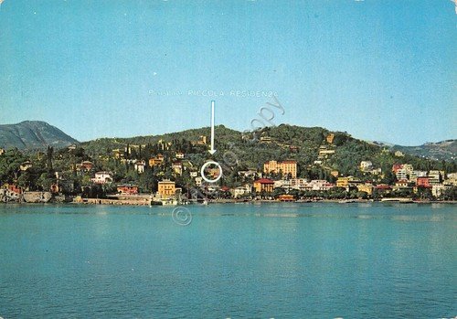 Cartolina Rapallo Pensione Piccola Residenza panorama