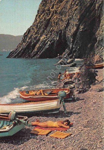 Cartolina Rapallo Tana del Diavolo animata 1958