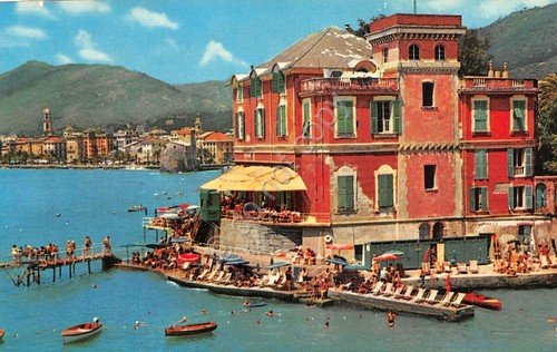 Cartolina Rapallo Villa Porticciolo 1984