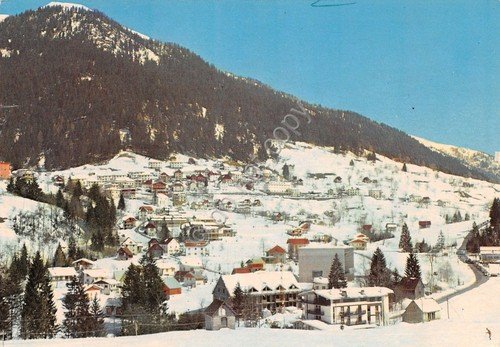 Cartolina Ravascletto panorama paese Timbro Da Bepi 1980 | Immagine principale