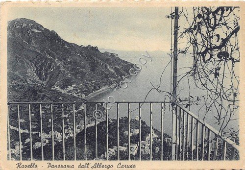 Cartolina Ravello Panorama da albergo Caruso