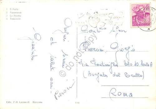 Cartolina Ravenna 4 vedute e stemma | Immagine Gallery 2