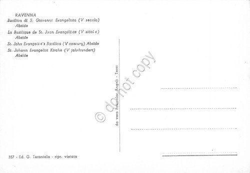Cartolina Ravenna Basilica S. Giovanni Evangelista Abside | Immagine Gallery 2