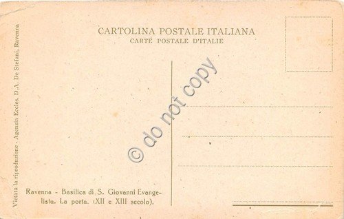 Cartolina Ravenna Basilica S. Giovanni Evangelista la Porta