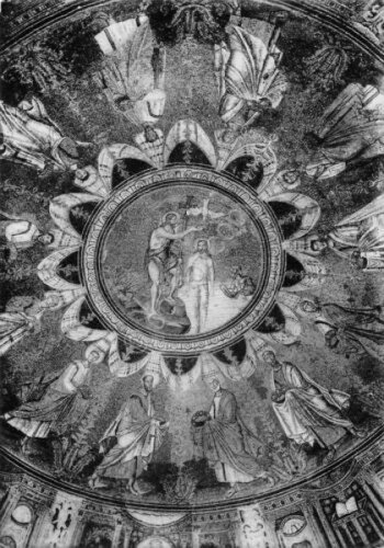 Cartolina Ravenna Battistero Ortodosso Cupola Mosaico anni '50 | Immagine principale