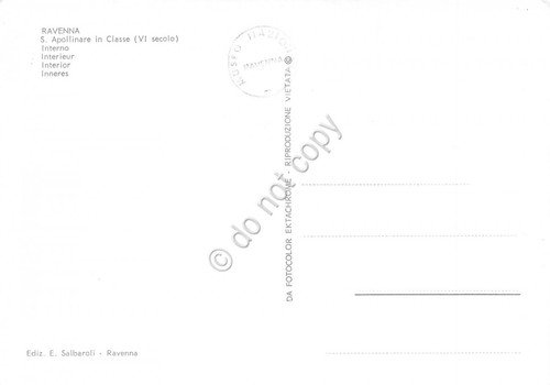 Cartolina Ravenna Chiesa S. Apollinare in Classe Interno | Immagine Gallery 2