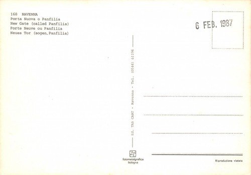 Cartolina Ravenna Porta Nuova