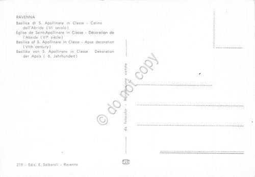 Cartolina Ravenna S. Apollinare in Classe Catino dell'Abside | Immagine Gallery 2