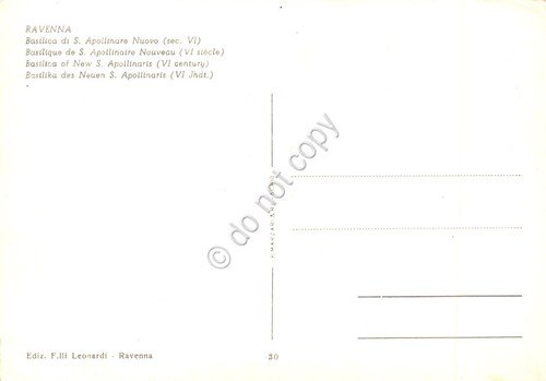 Cartolina Ravenna S. Apollinare Nuovo Basilica | Immagine Gallery 2